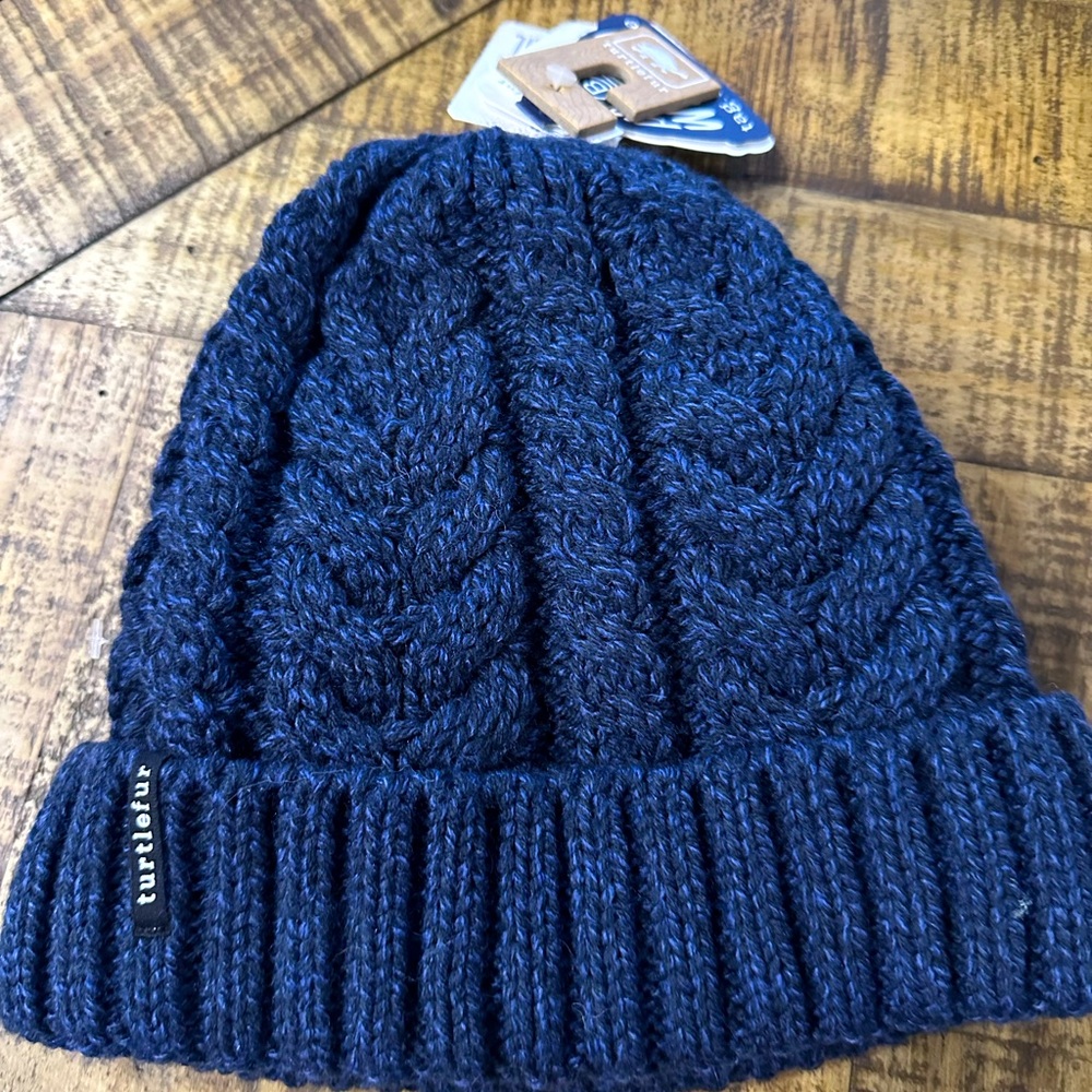 Turtlefur Ragg Wool Stonington Blue Beanie Adult One Size